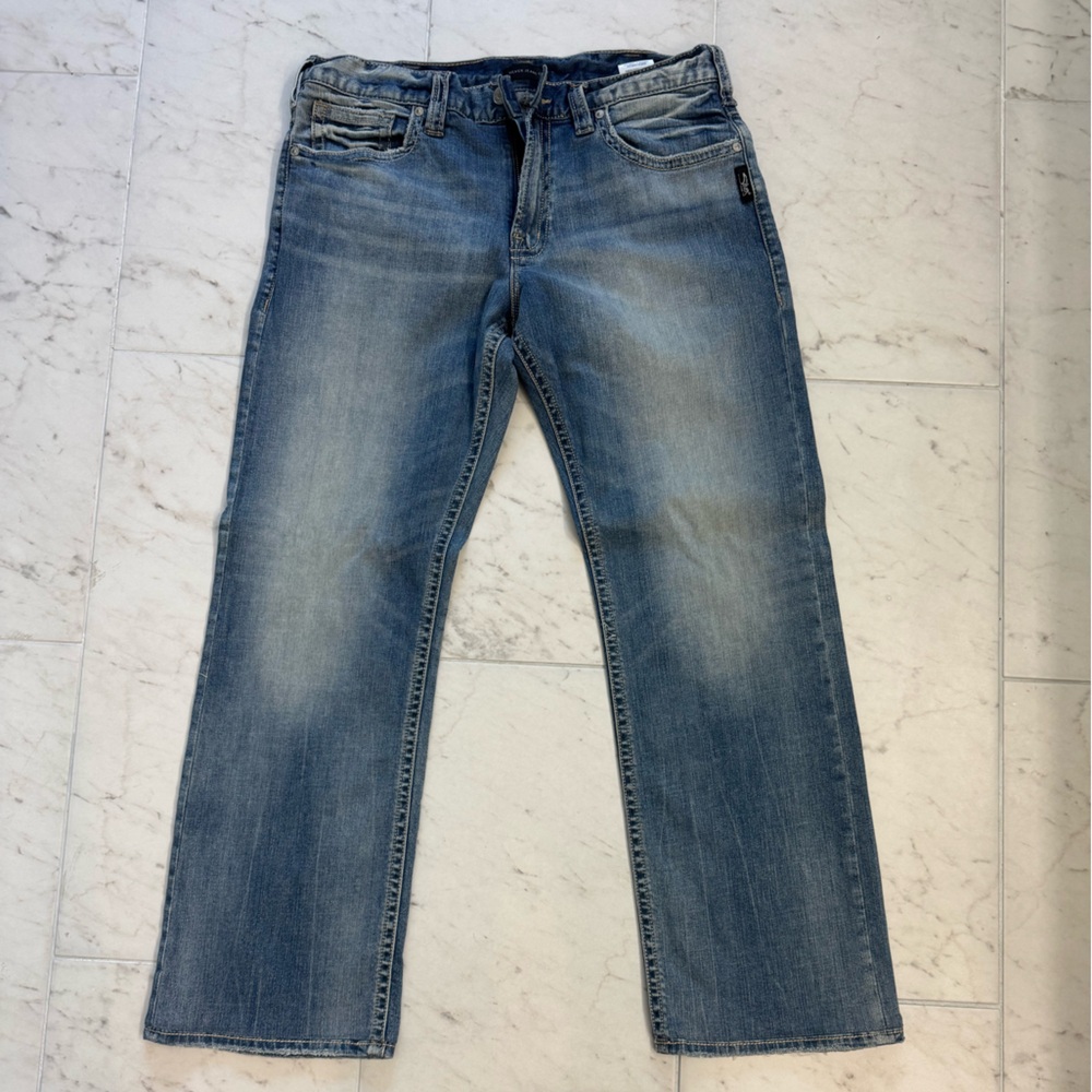 Silver Jeans Men's Light Blue Straight Jeans